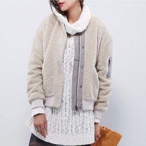 Free people Teddy Aviator bomber jacket